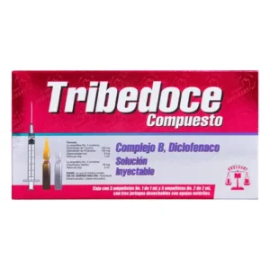 Best Pharmacy in La Paz | 24/7 Home Delivery & Medical Supplies | CMC Pharmacy Cabo Delivery in Cabo Vitamin B12 Energy Shot – Tribedoce Injectable Complex with B1, B6 & B12 (3 Ampoules)