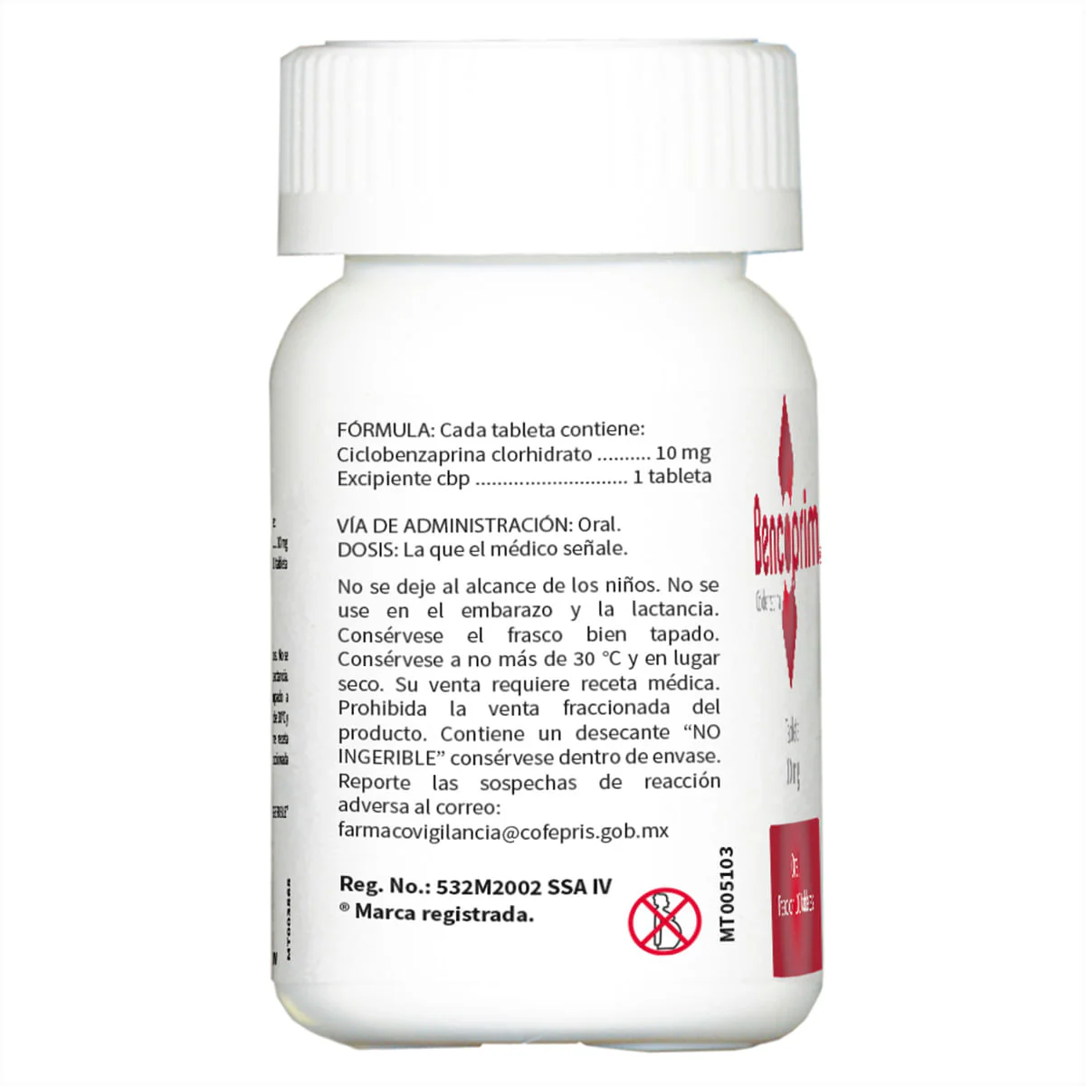 Cyclobenzaprine 10 mg Tablets – 100 Count (Generic for Flexeril®) | CMC Pharmacy Cabo Delivery in Cabo Cyclobenzaprine 10 mg Tablets – 100 Count (Generic for Flexeril®) - Image 2