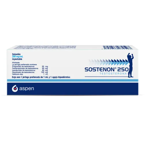 Testosterone Injection 250 mg/mL – 1 Pre-Filled Syringe (Brand: Sostenon®) | CMC Pharmacy Cabo Delivery in Cabo Testosterone Injection 250 mg/mL – 1 Pre-Filled Syringe (Brand: Sostenon®)