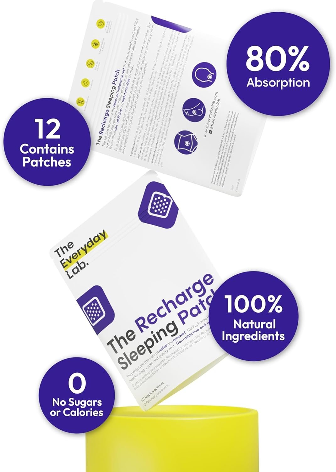 Natural Sleeping Patch – Non-Addictive 12-Hour Rest Support | Everyday Lab | CMC Pharmacy Cabo Delivery in Cabo Natural Sleeping Patch – Non-Addictive 12-Hour Rest Support | Everyday Lab - Image 3
