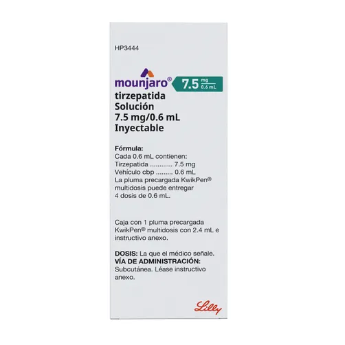 Mounjaro Kwikpen 7.5Mg/0.6Ml 3ml | CMC Pharmacy Cabo Delivery in Cabo Mounjaro Kwikpen 7.5Mg/0.6Ml 3ml